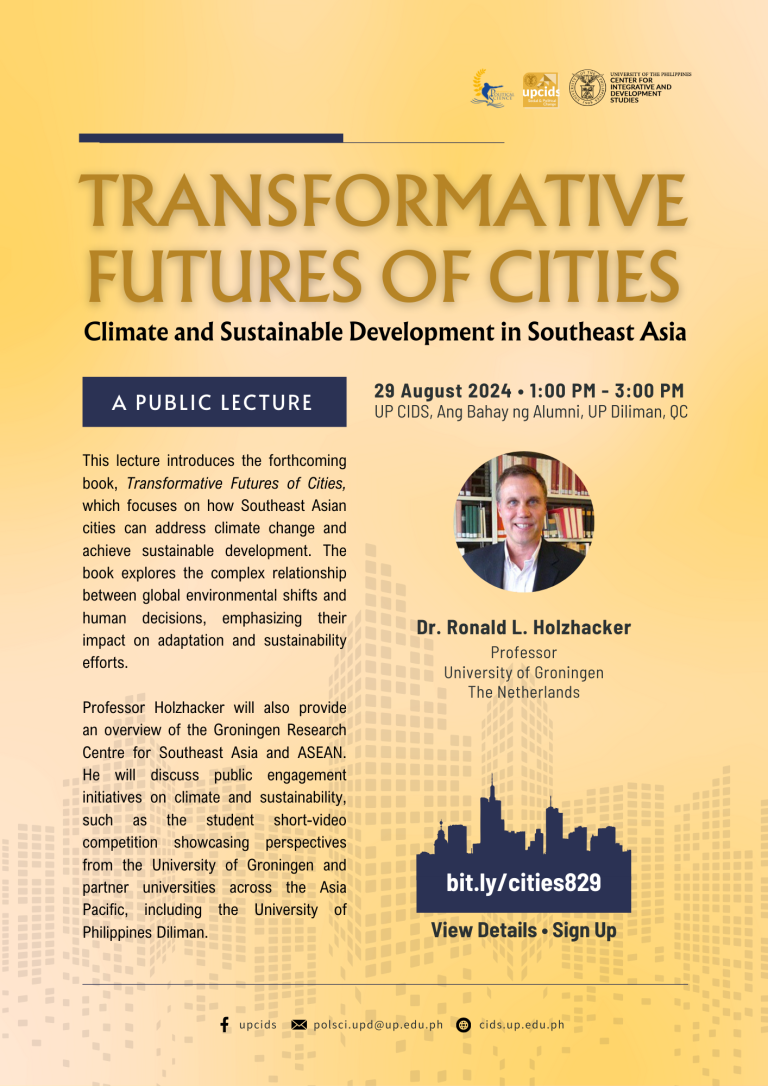 UP CIDS - Public Lecture Prof Holzhacker - Nathaniel Candelaria