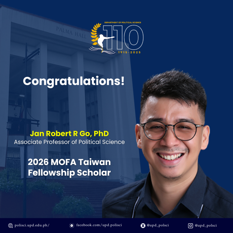 2026 Taiwan MOFA Fellowship Scholar